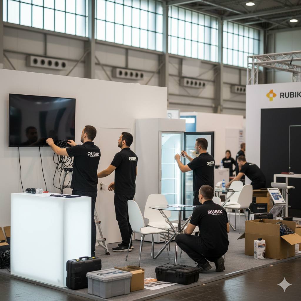 چگونه با اجاره تجهیزات غرفه نمایشگاهی از روبیک، غرفه‌ای مدرن و خلاق بسازیم؟