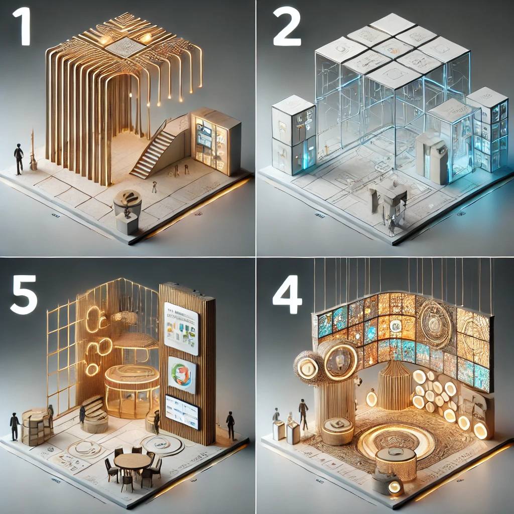 مقایسه انواع سازه‌های غرفه‌سازی: اسپیس فریم، مدولار، چوبی و خاص