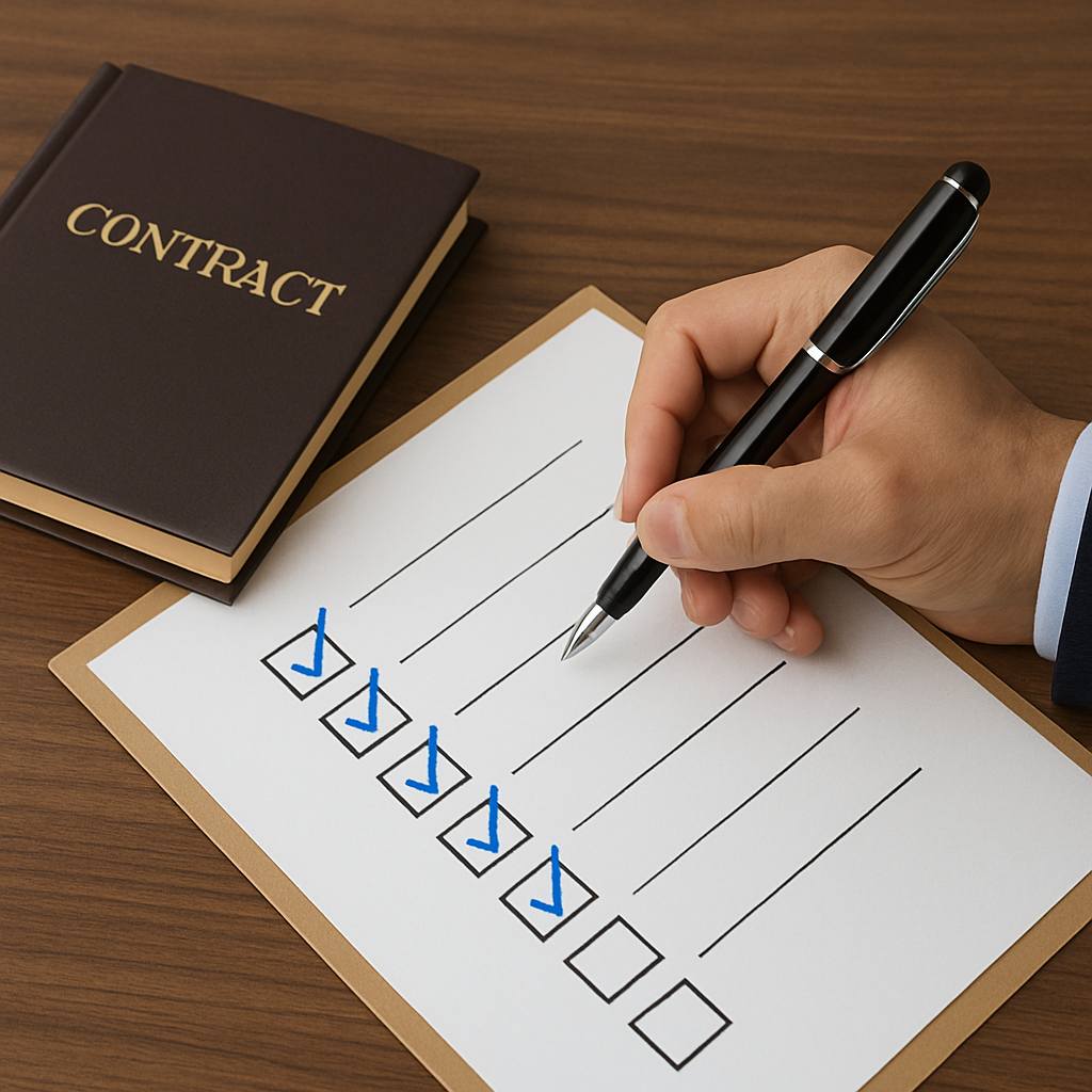 چک‌لیست حقوقی و قراردادی پیش از سفارش غرفه‌سازی نمایشگاهی