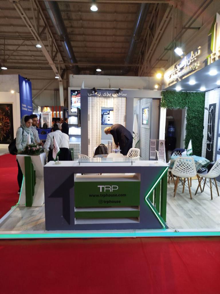 عنوان بهینه شده برای سئو: طراحی و ساخت غرفه نمایشگاهی صنعت ساختمان تبیان راهبرد پارسی در نمایشگاه تهران ۱۴۰۳