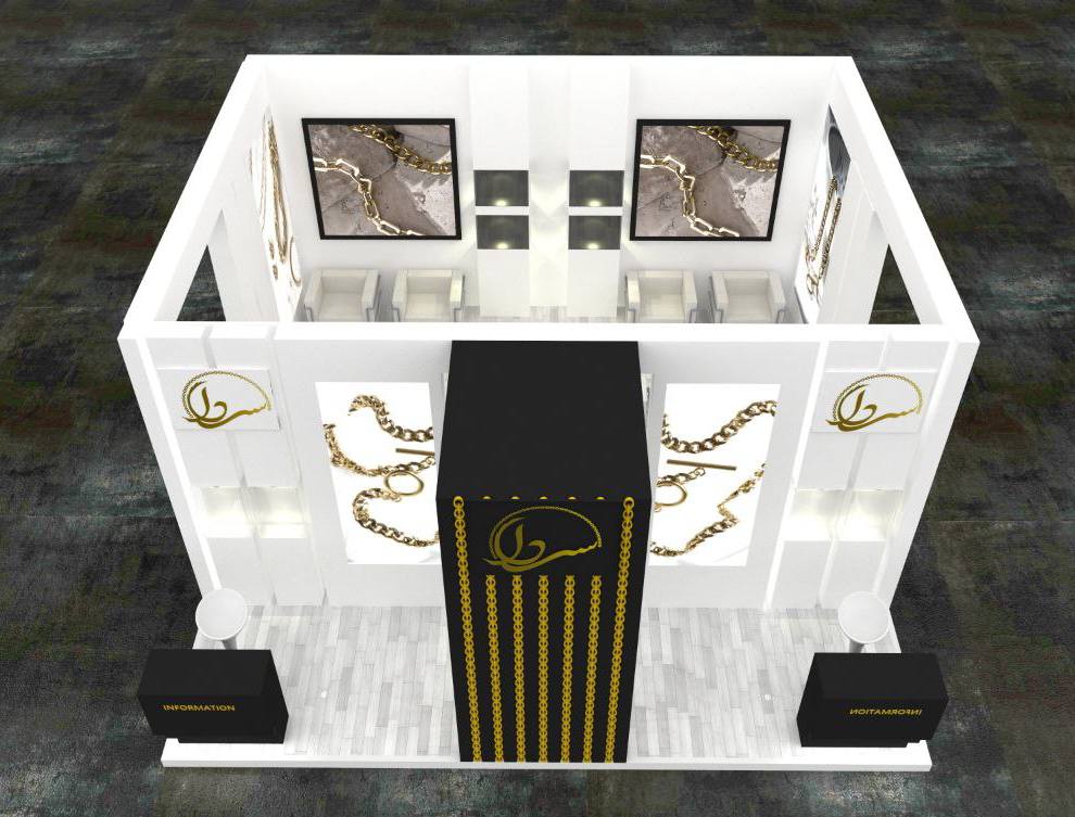 طراحی غرفه برند سردار در نمایشگاه تخصصی طلا و جواهر &ndash; آذر ۱۴۰۲