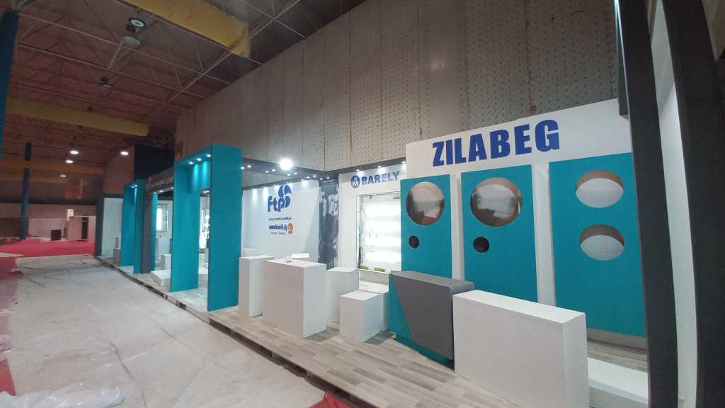 طراحی ساخت و تجهیز غرفه برند فن آوران تهویه نمایشگاه صنعت ساختمان استان گلستان خرداد ۱۴۰۱