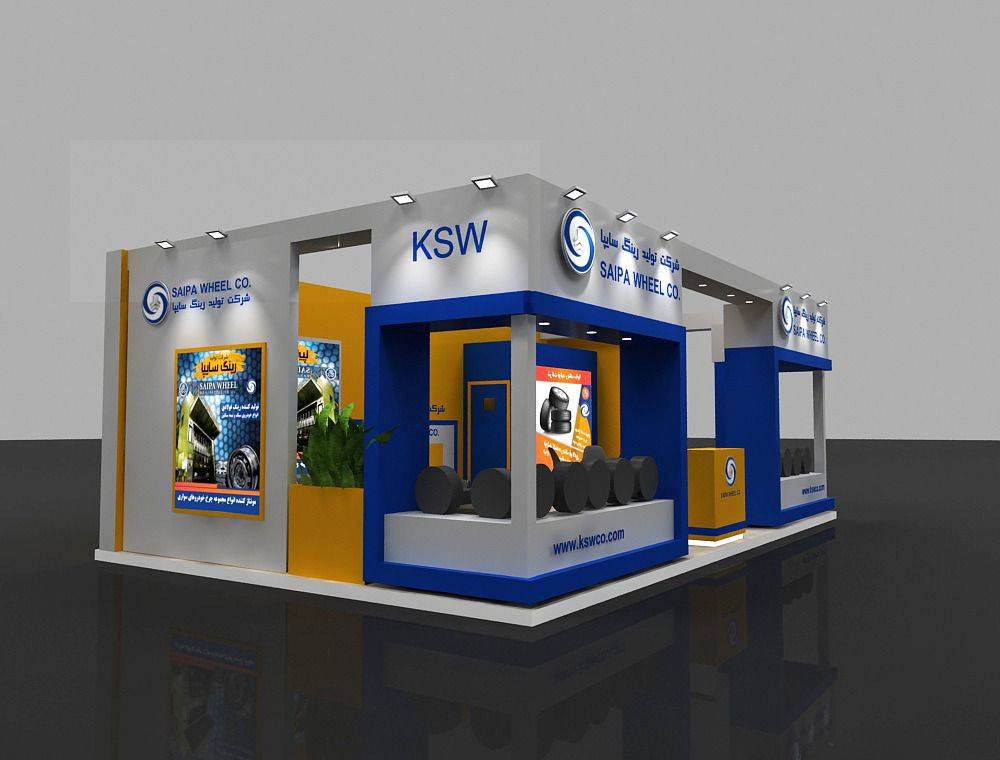 طراحی و اجرای غرفه تولید رینگ سایپا در نمایشگاه قطعات خودرو گلستان &ndash; خرداد ۱۴۰۰